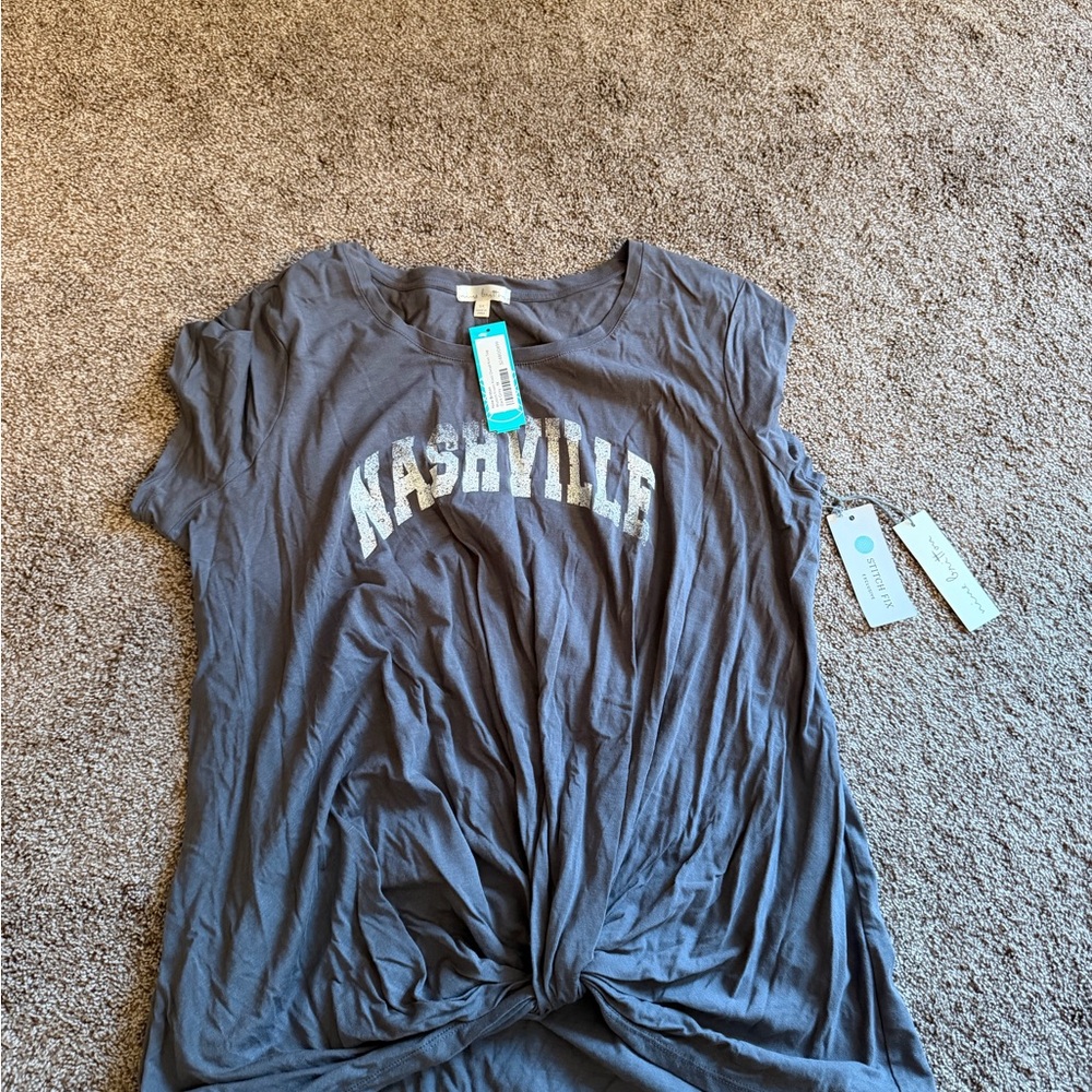 Nine Britton Charcoal Graphic Tee